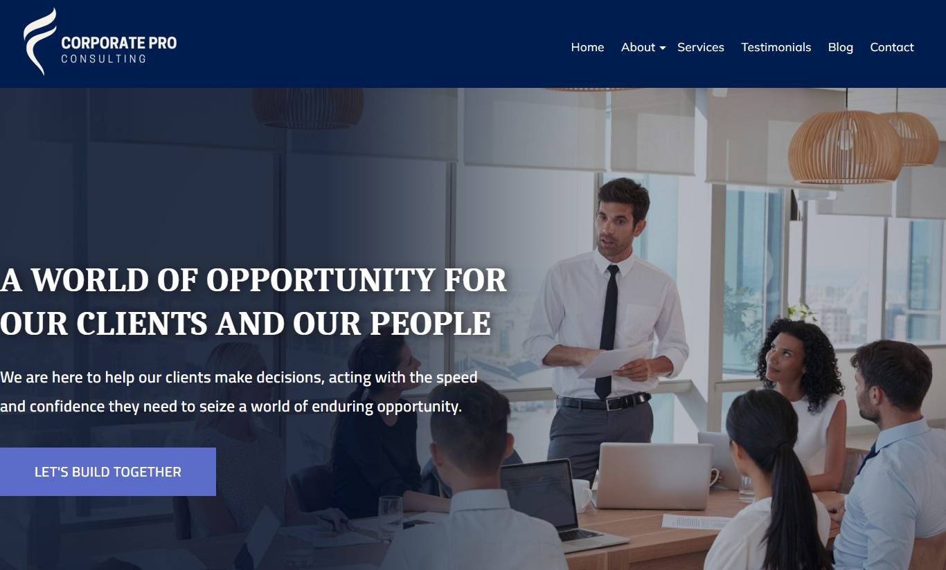 Business WordPress Theme – CorporatePro