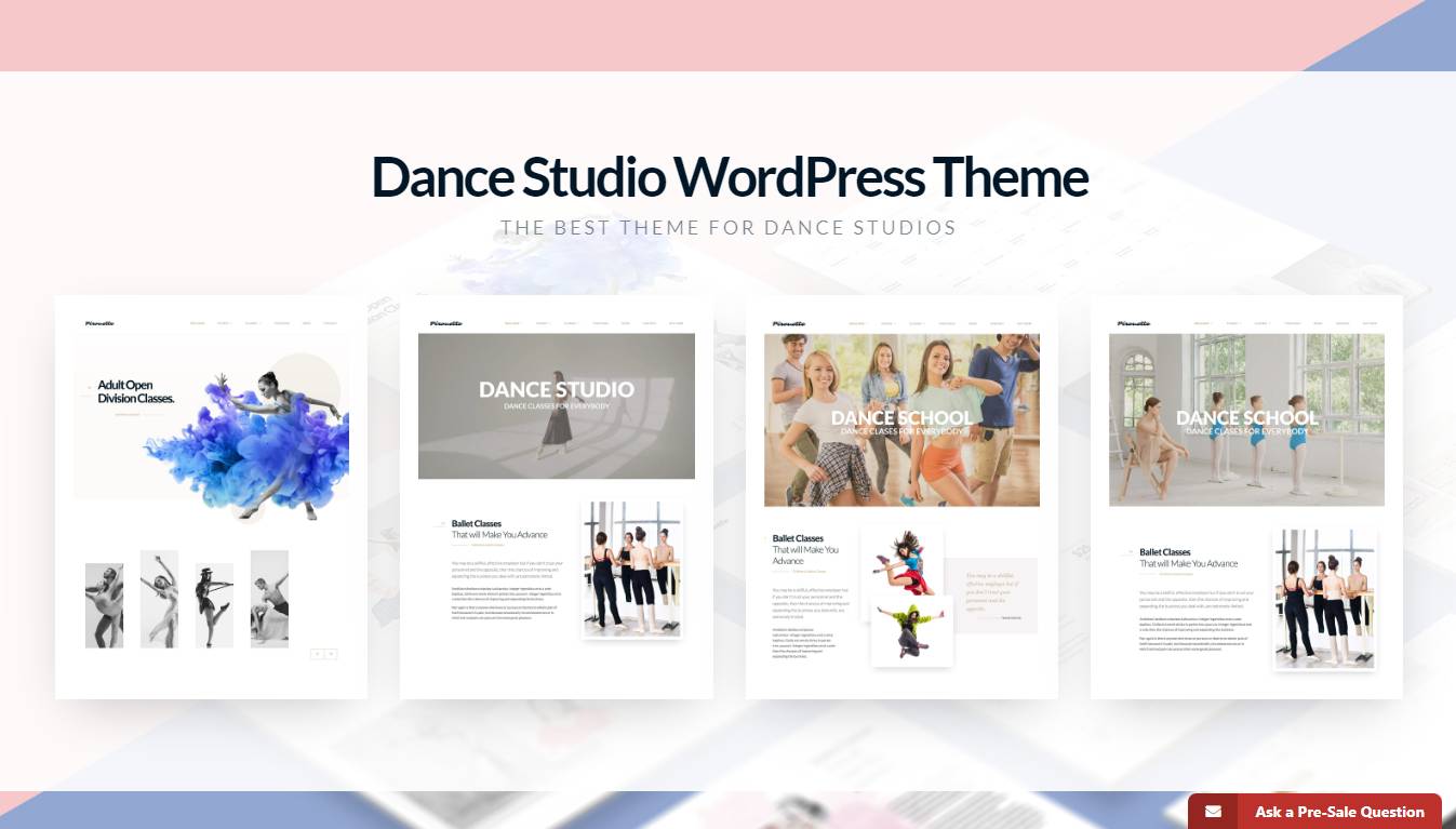 Dance WordPress Theme - Dancing Academy