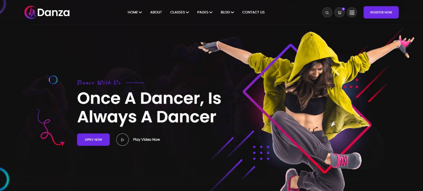 Danza – Dancing School and Ballet Studio WordPress Theme