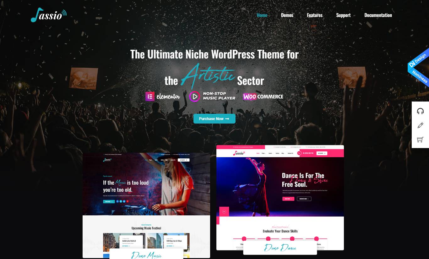 Jassio | Music WordPress Theme