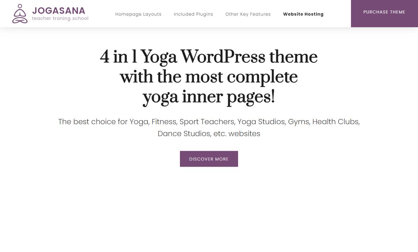 Jogasana - Yoga Oriented WordPress Theme