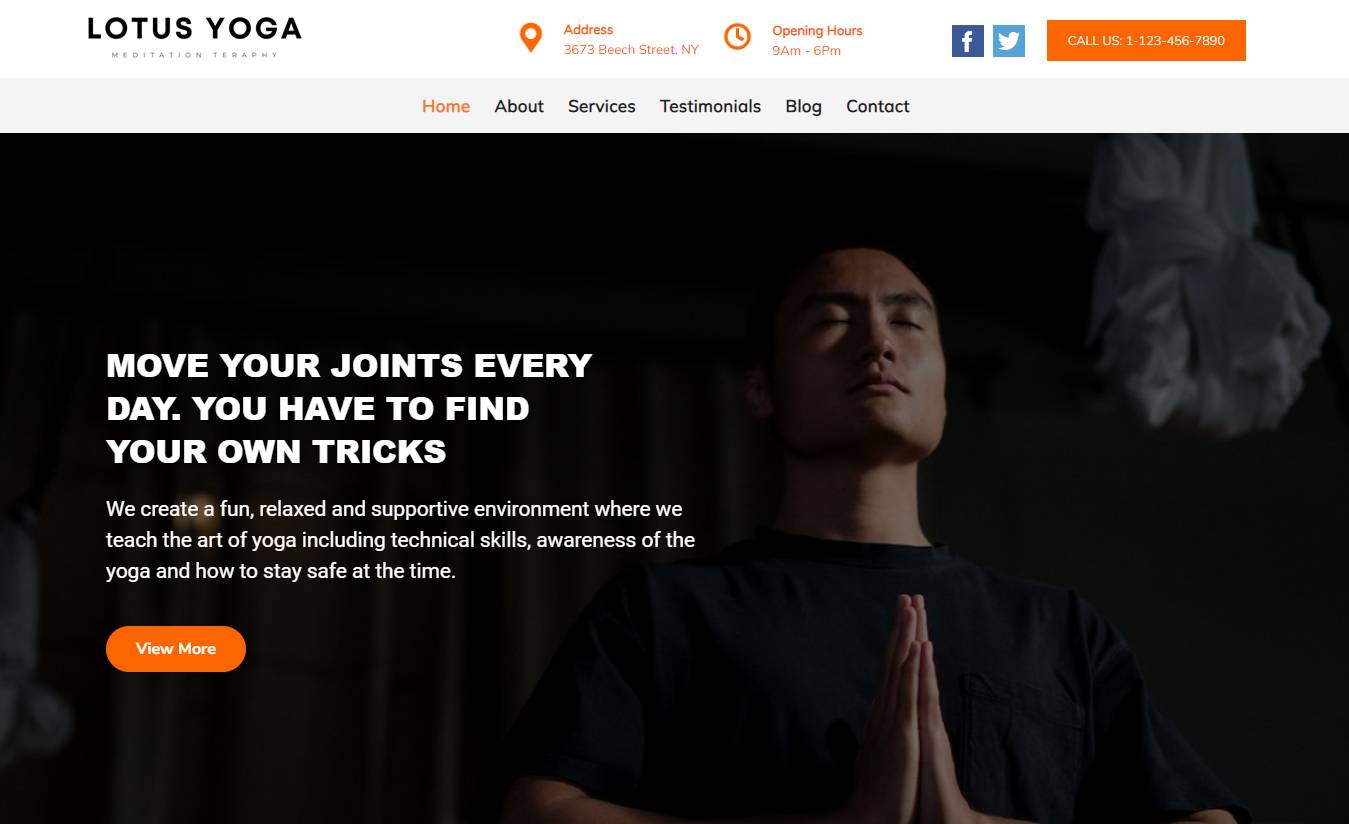 Yoga WordPress Theme: Best Yoga WordPress Theme