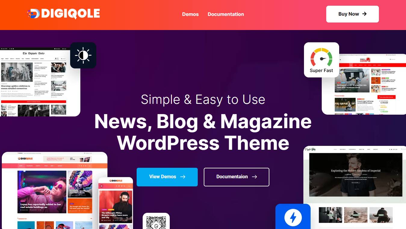 Digiqole - News Magazine WordPress Theme