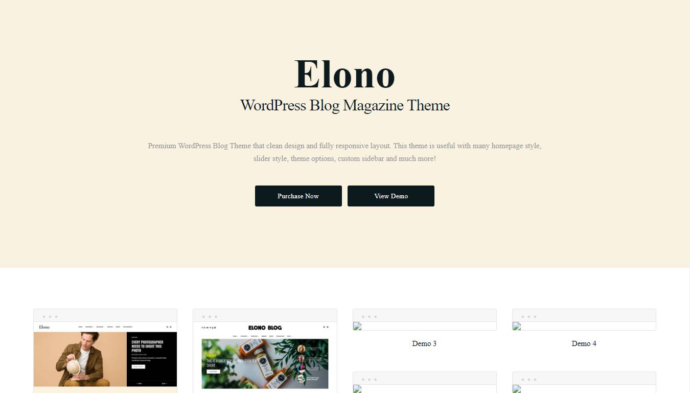 Elono - WordPress Blog Magazine Theme