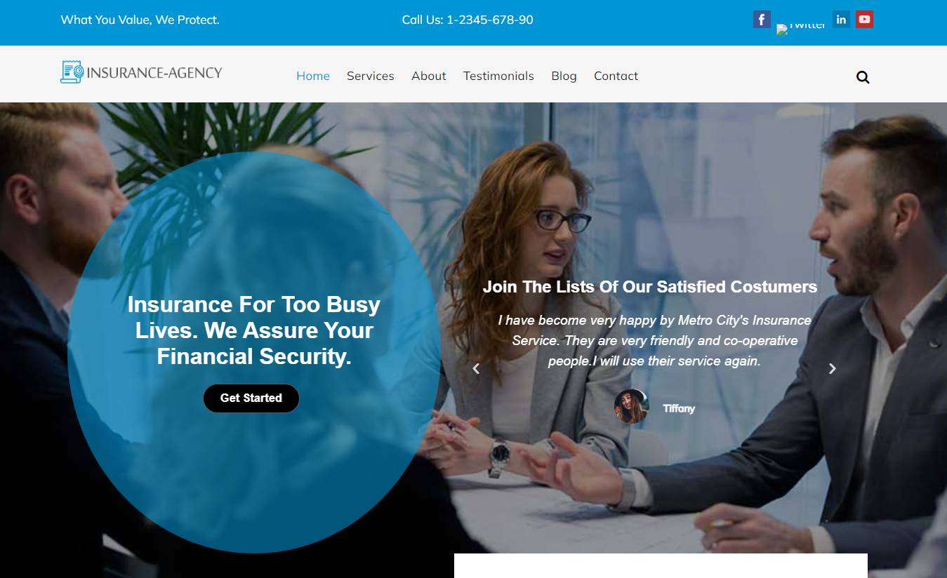 Insurance Agency - Business WP Theme