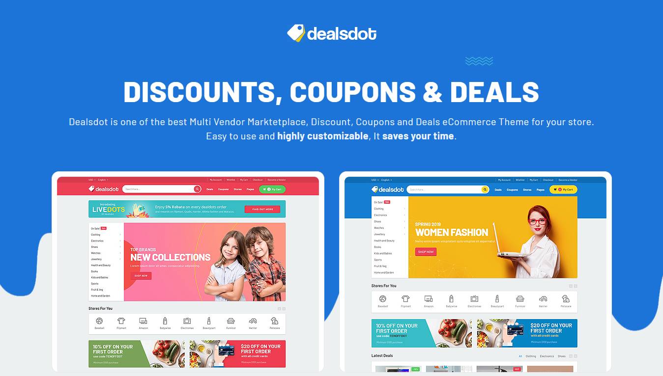 Dealsdot - Multi Vendor Marketplace Theme