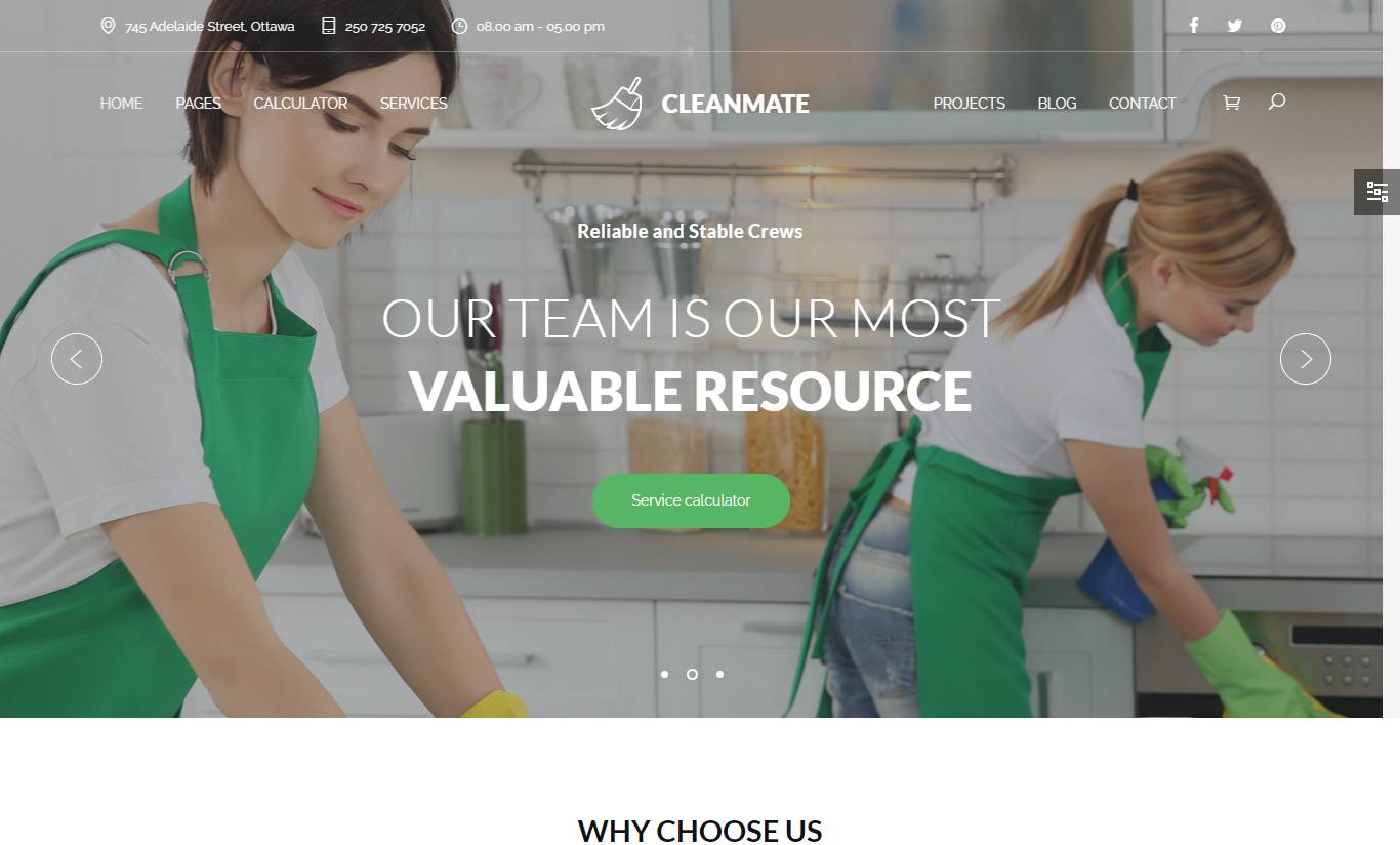 CleanMate - Cleaning WordPress Theme