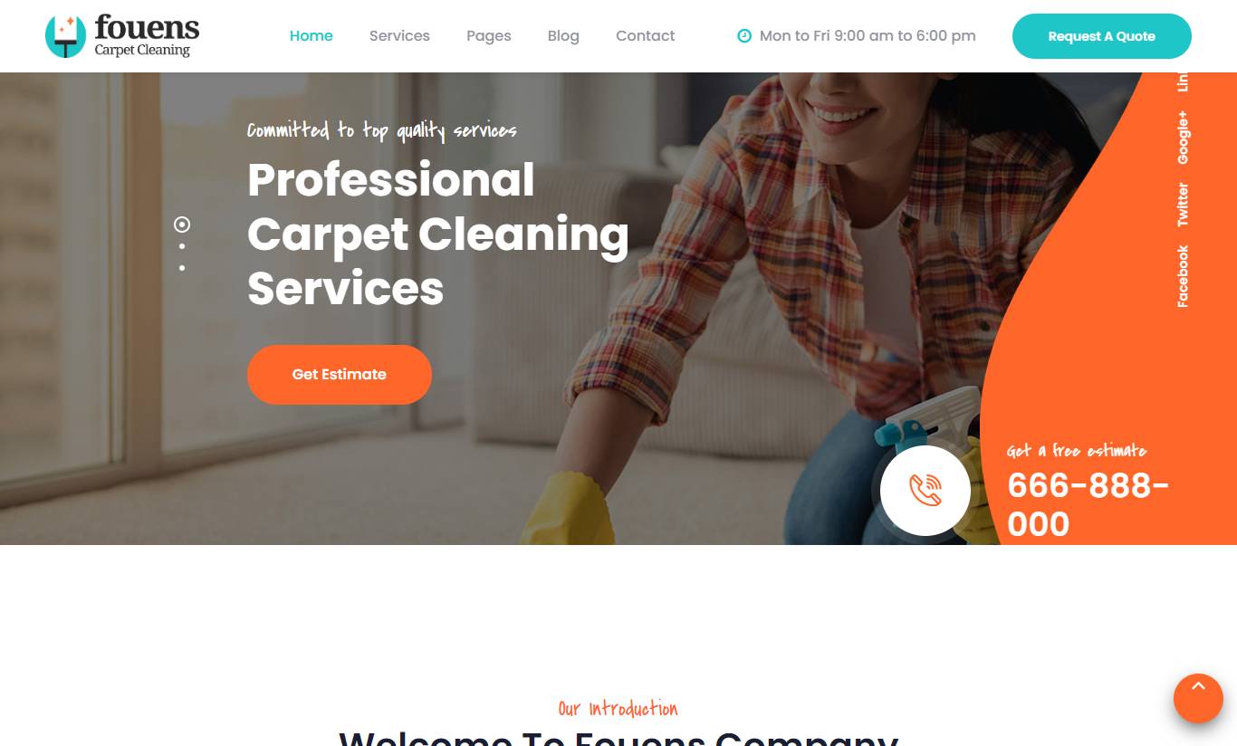 Fouens - Carpet Cleaning WordPress Theme