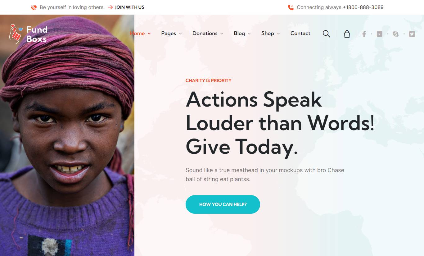 Fundboxs - Charity & Donation WordPress Theme