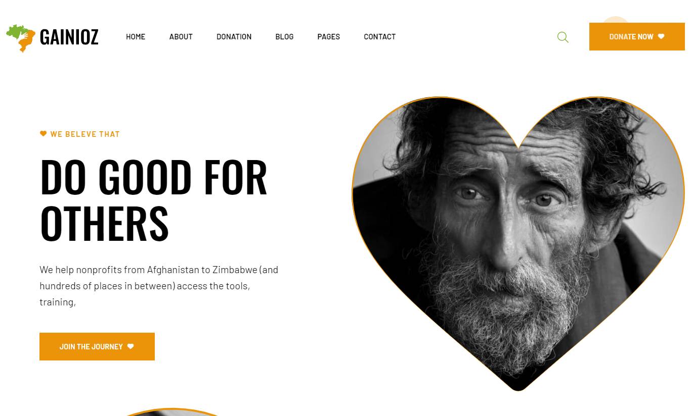 Gainioz - Charity & Donation WordPress Theme