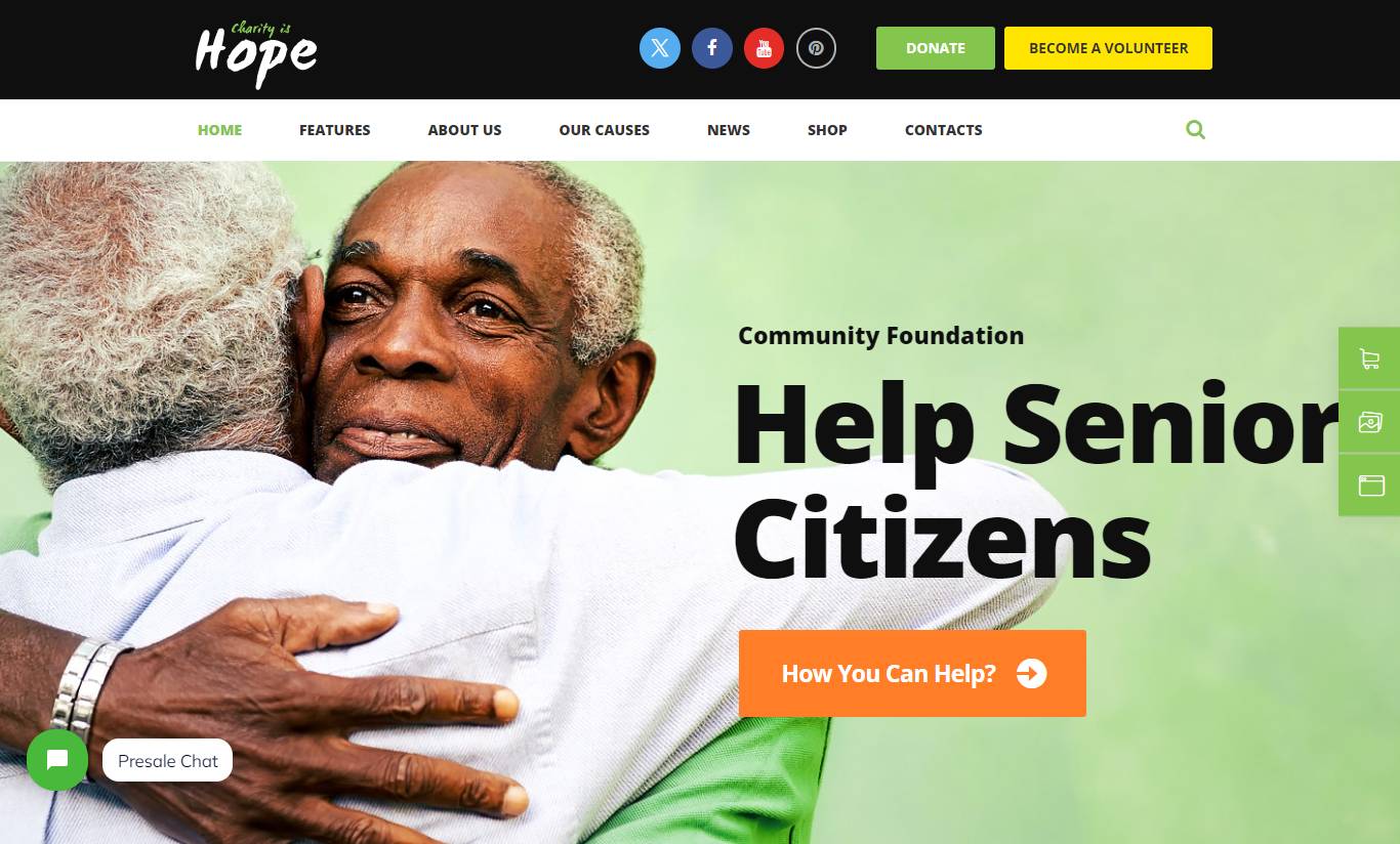 Hope | Non-Profit, Charity & Donations WordPress Theme + RTL