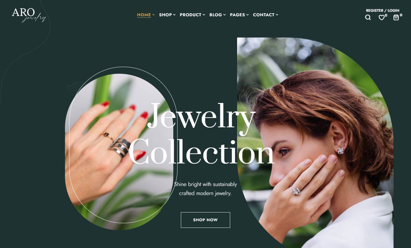 Aro - Jewelry Store WordPress Theme