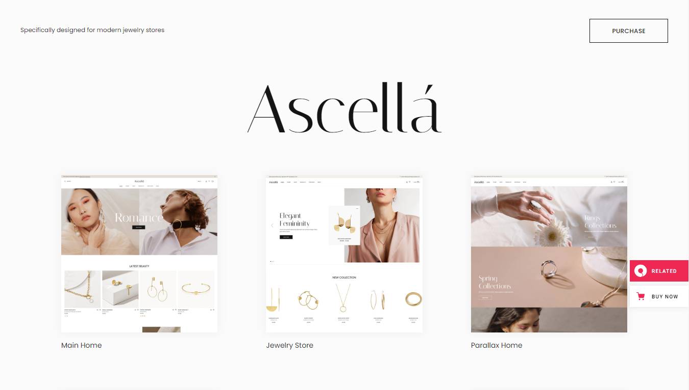 Ascellá - Jewelry Store Theme