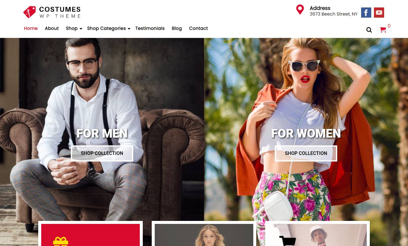 Costumes Clothing WordPress Theme