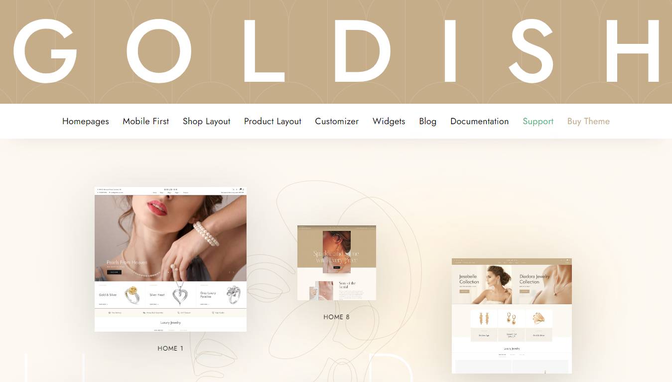 Goldish - Jewelry Store WooCommerce Theme