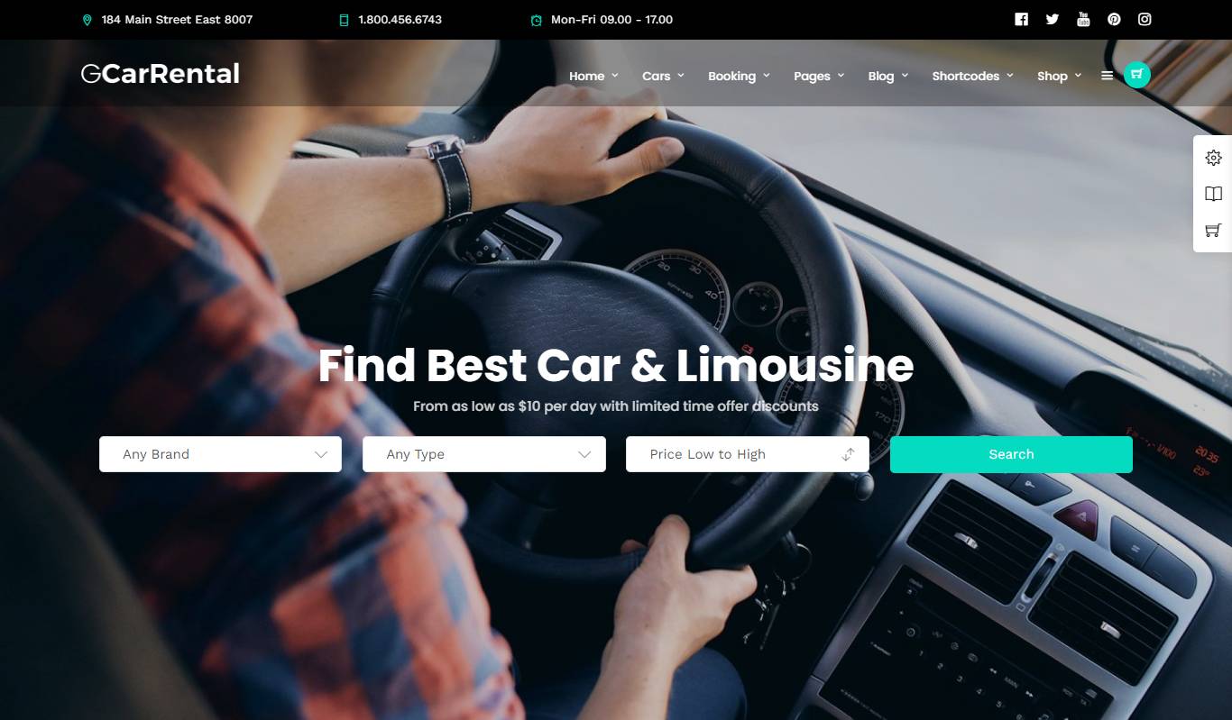 Grand Car Rental | Limousine WordPress