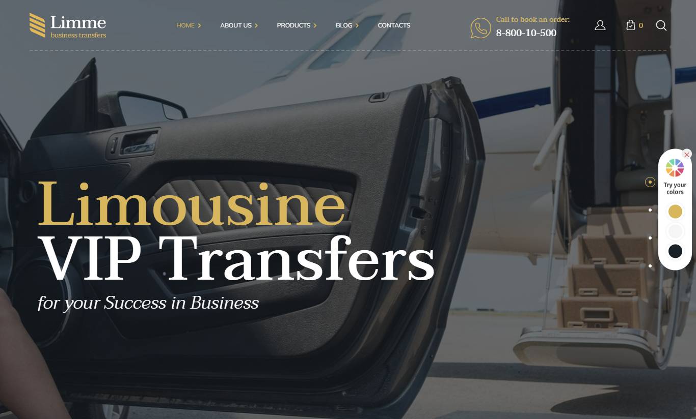 Limme - Limousine Transfers & Car Dealer WordPress Theme + RTL