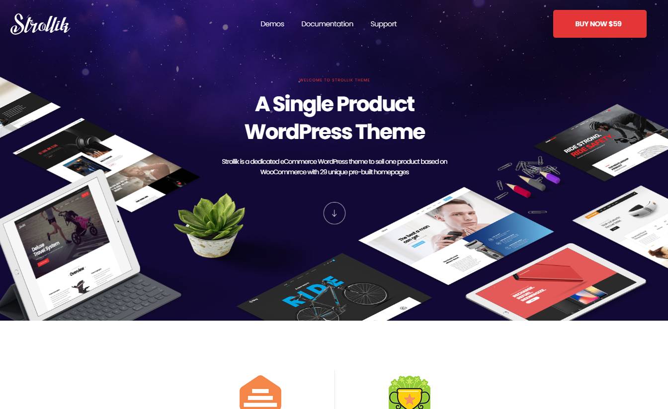 Strollik - Single Product WooCommerce WordPress Theme