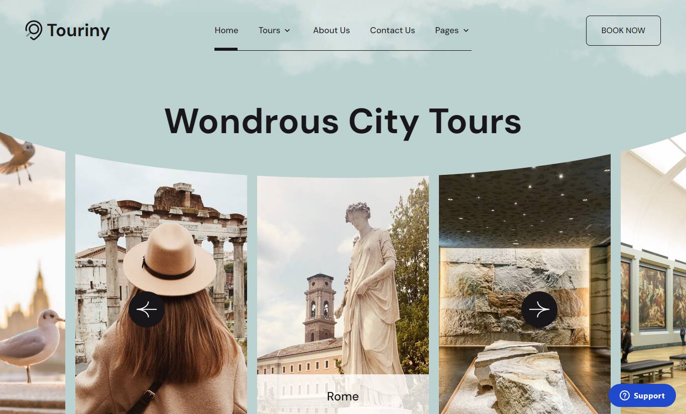 Tour & Travel Booking WordPress Theme - Touriny