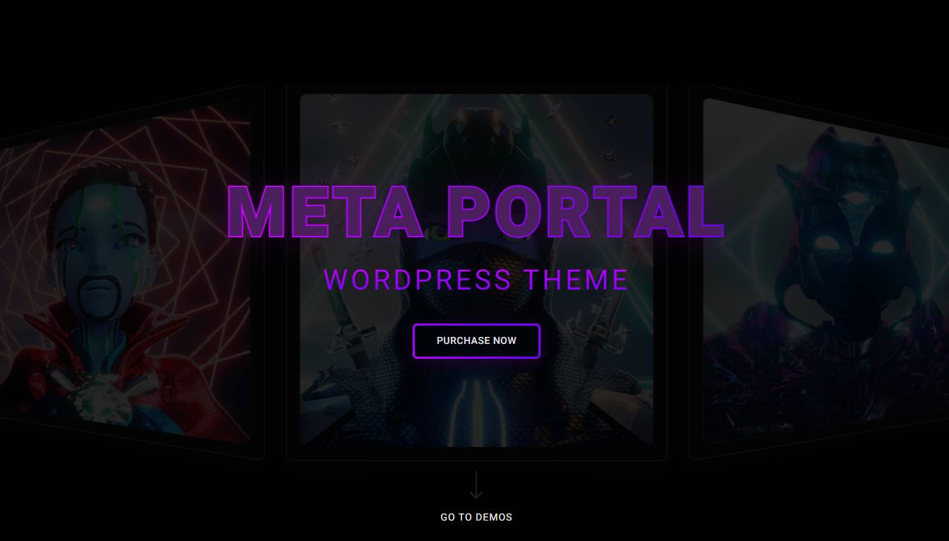 MetaPortal - NFT Portfolio WordPress Theme