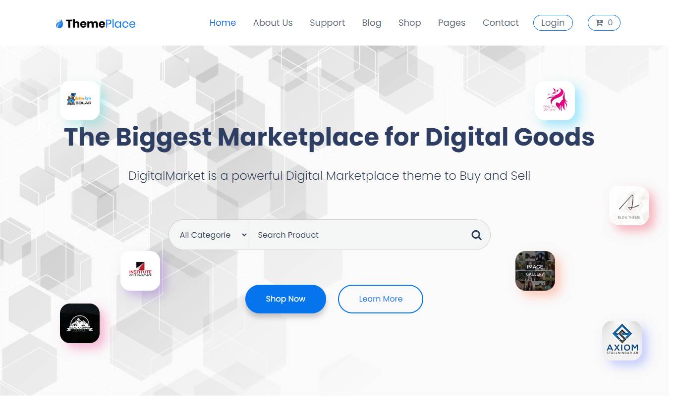 ThemePlace - Marketplace WordPress Theme