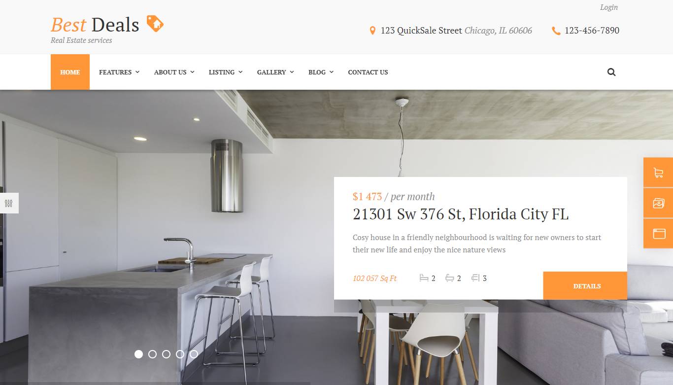 Best Deals - A Modern Property Sales & Rental WordPress Theme