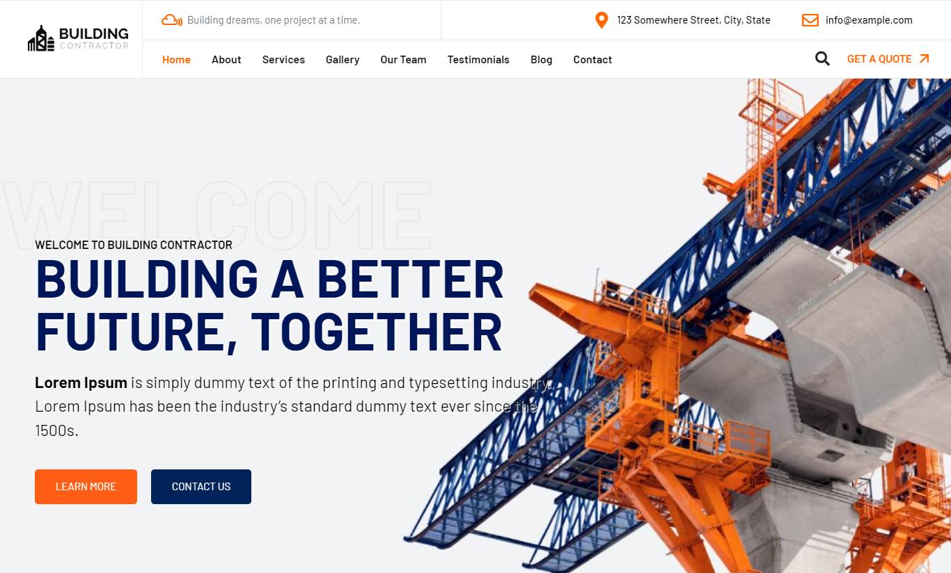 Building Contractor WordPress Theme – BuildingContractor