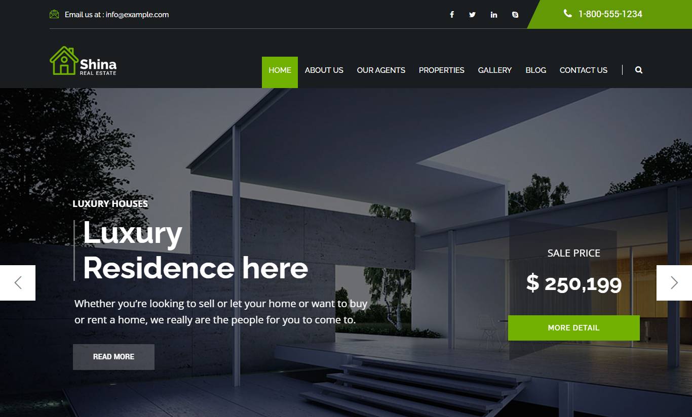 Shina - Real State Property WordPress Theme