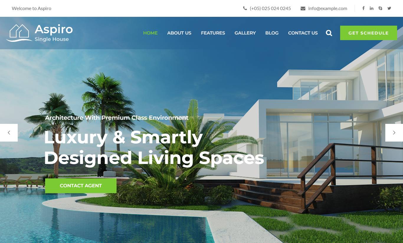 Aspiro - Single Property WordPress Theme