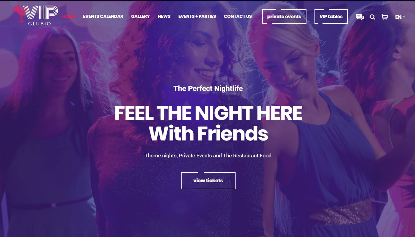 Clubio - Night Club WordPress Theme