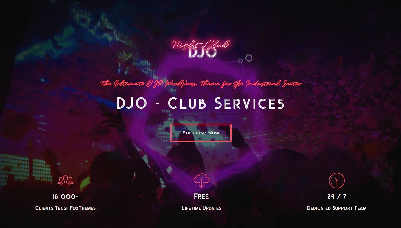  DJO - Night Club and DJ WordPress