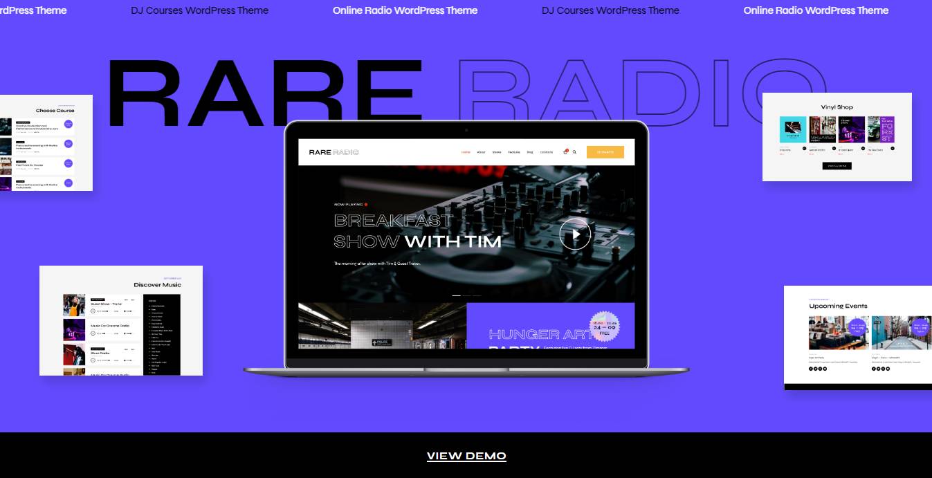  Rare Radio | Online Music Radio Station & Podcast WordPress Theme