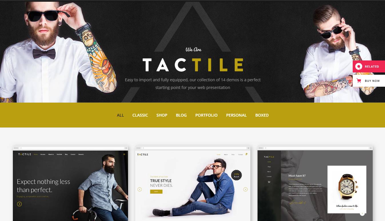 Tactile - Multipurpose Theme