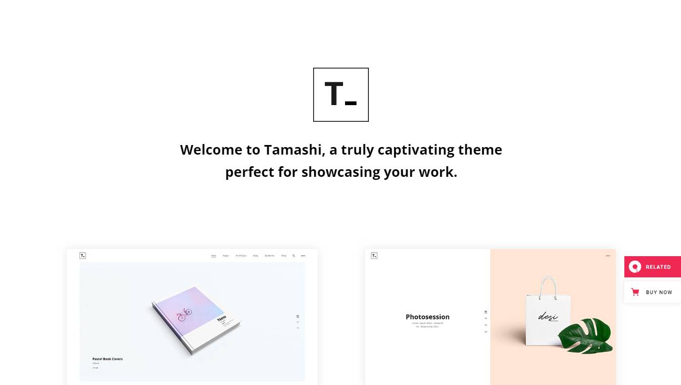 Tamashi - Portfolio Theme