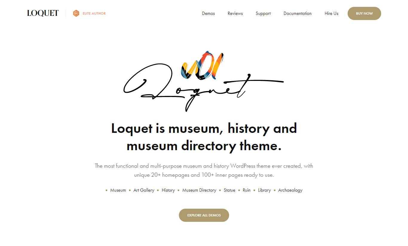 Loquet - Museum & History WordPress Theme