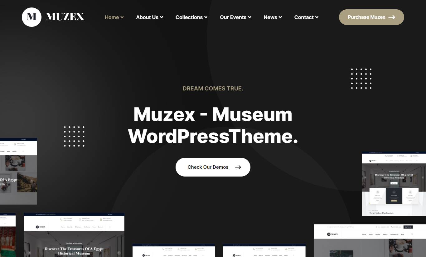 Muzex - Museum WordPress Theme + RTL