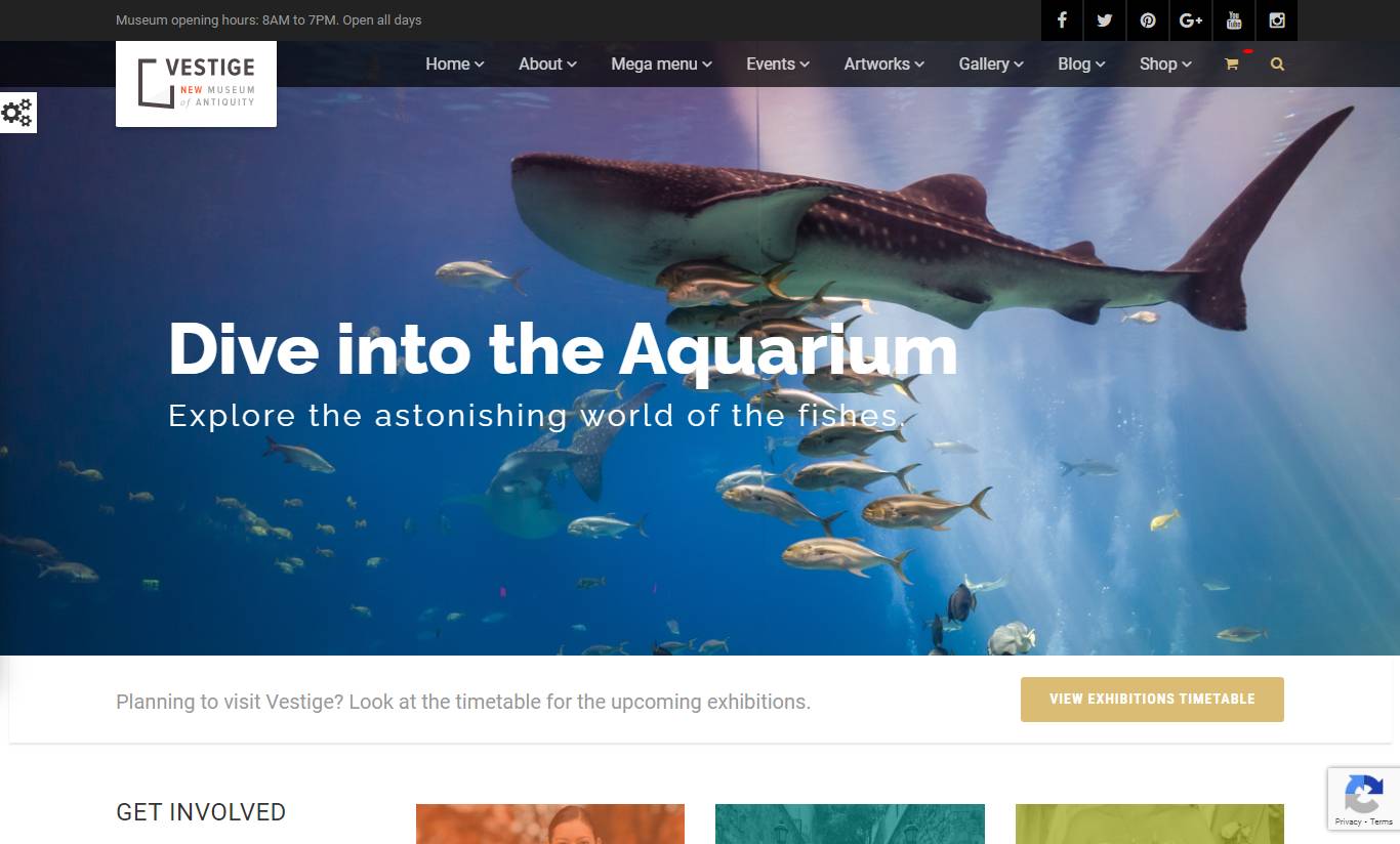 Vestige - Museum Responsive WordPress Theme