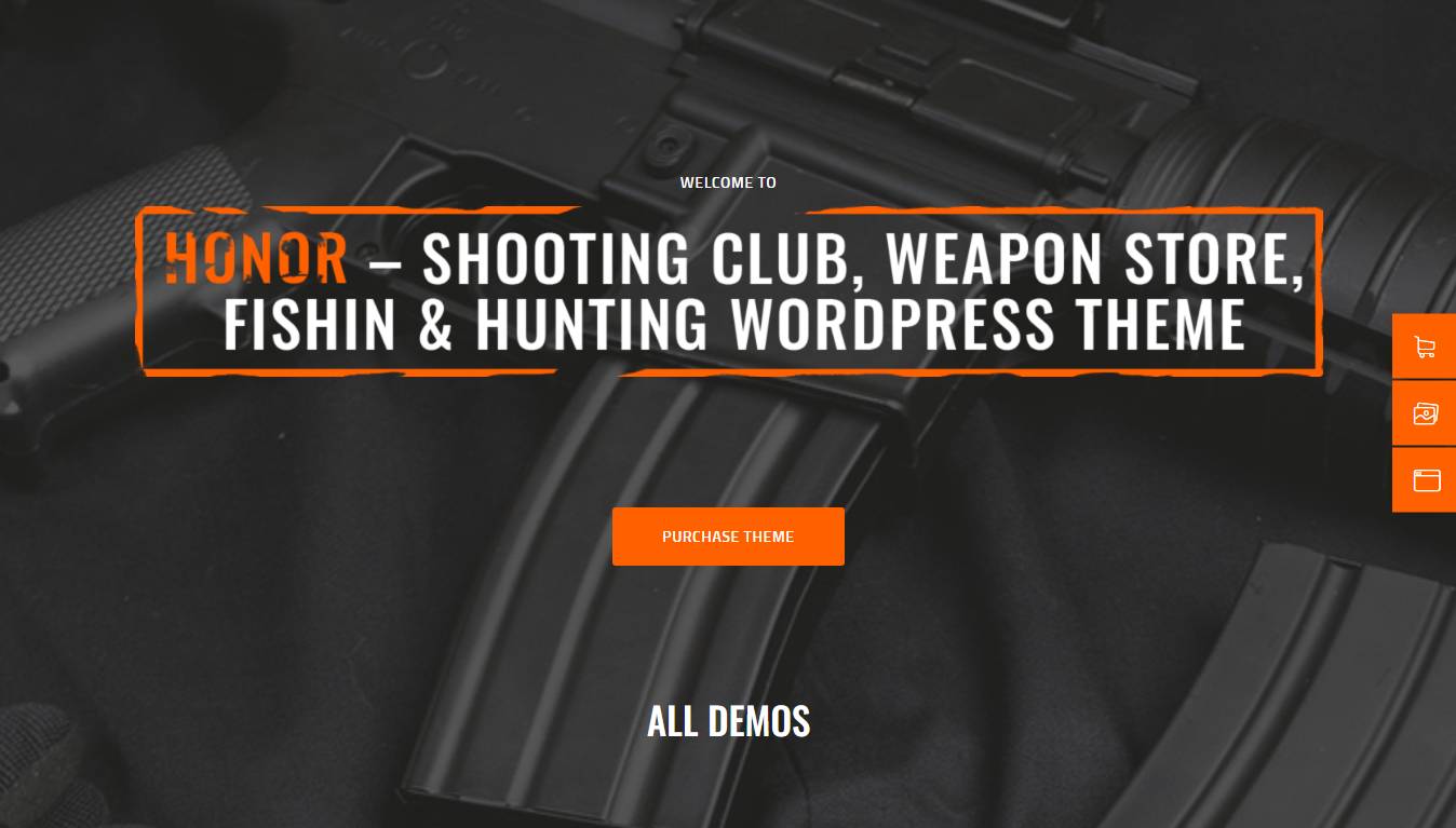 Honor | Multi-Purpose Shooting Club & Weapon Store WordPress Theme + Elementor