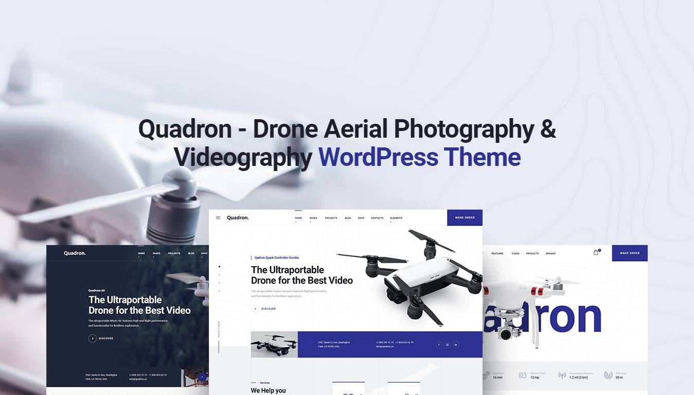 Quadrone - Drone, UAV, Video Pilot WordPress Theme