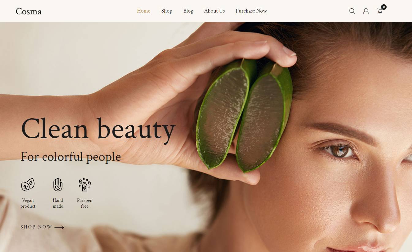 Cosma - Beauty Cosmetics WordPress