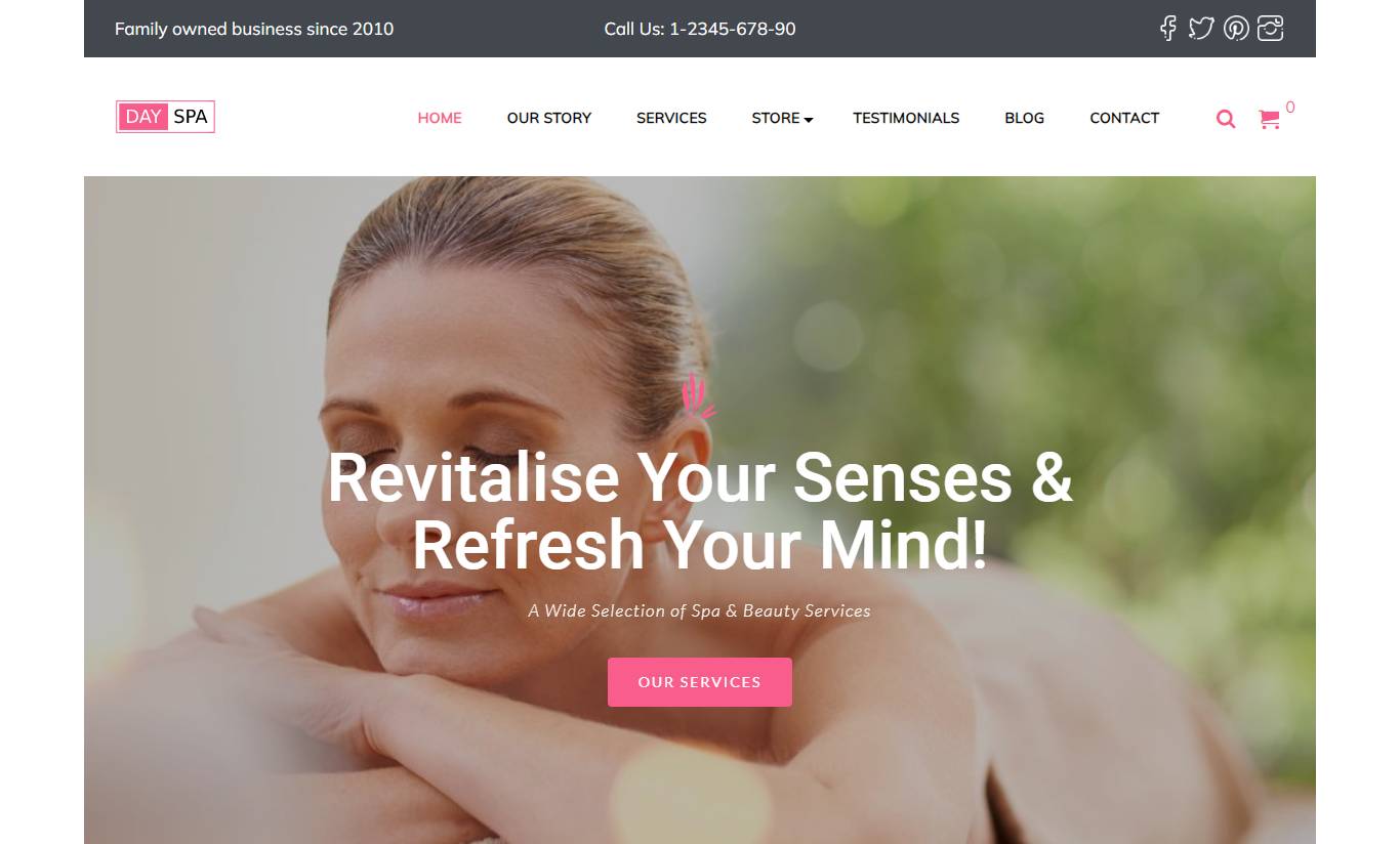 DaySpa WordPress Theme