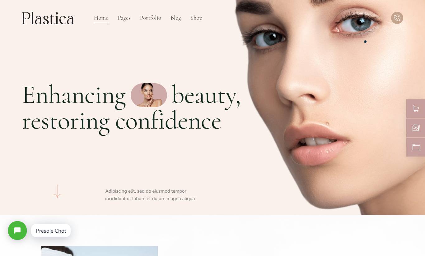 Plastica - Plastic Surgery & Beauty WordPress Theme