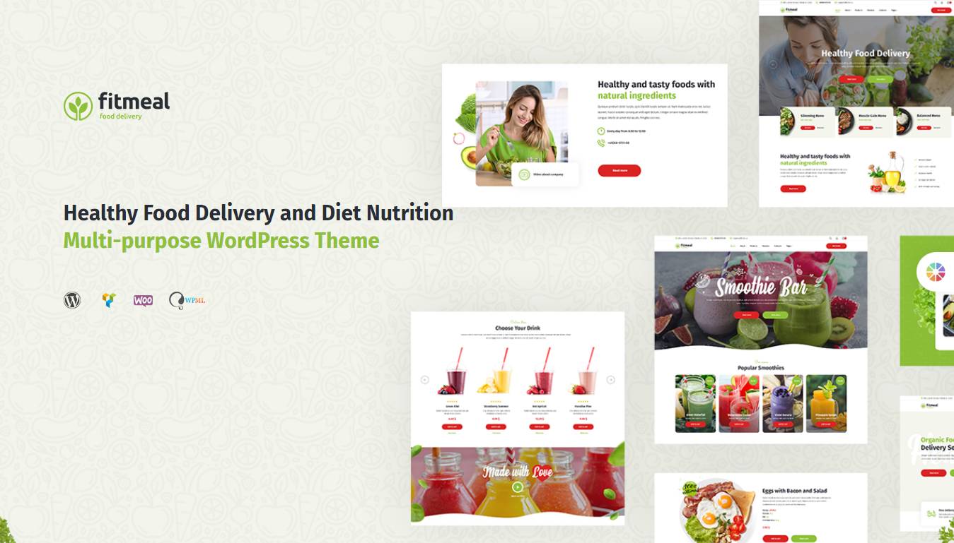 Fitmeal - Healthy Food Delivery and Diet Nutrition WordPress Theme