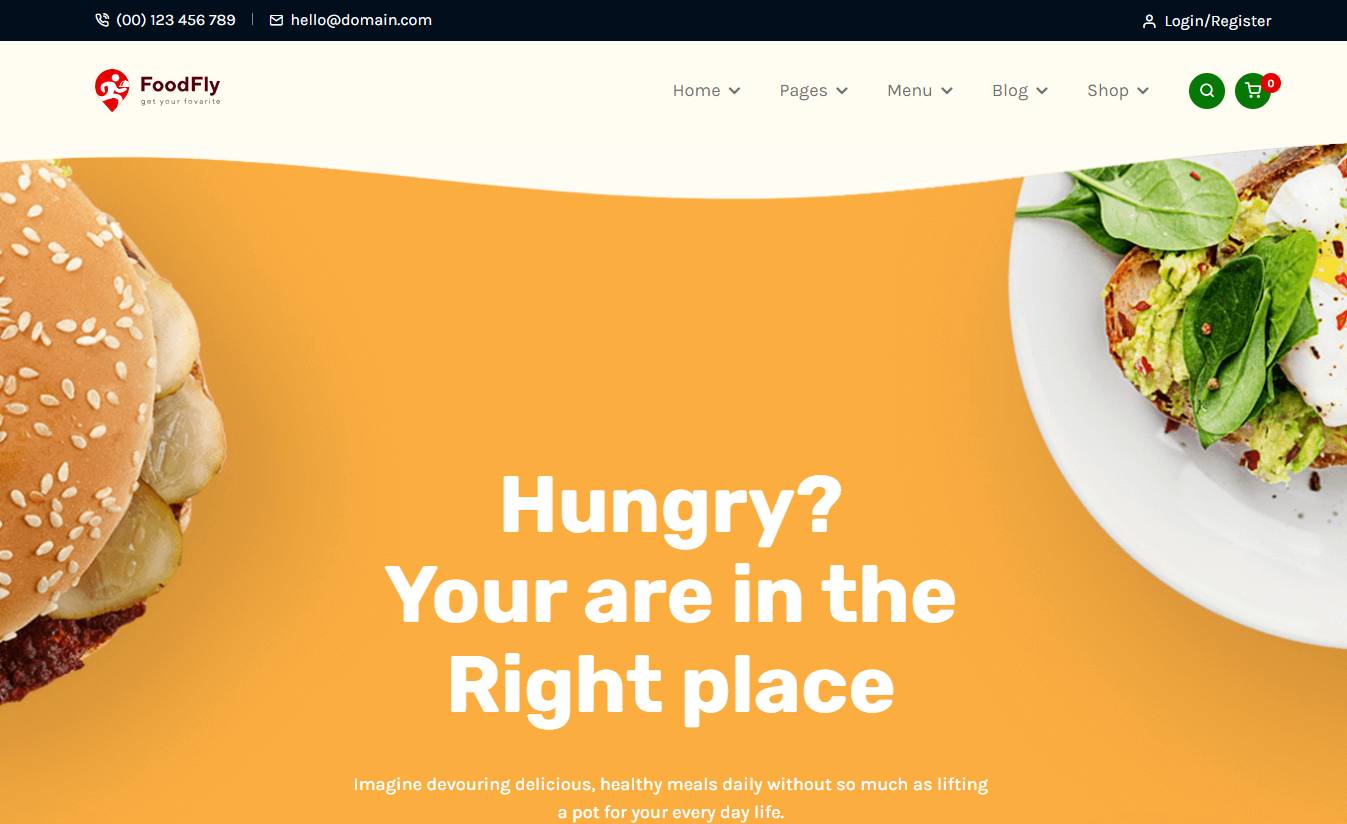 Foodfly- Fast Food Delivery & Restaurant WordPress Theme