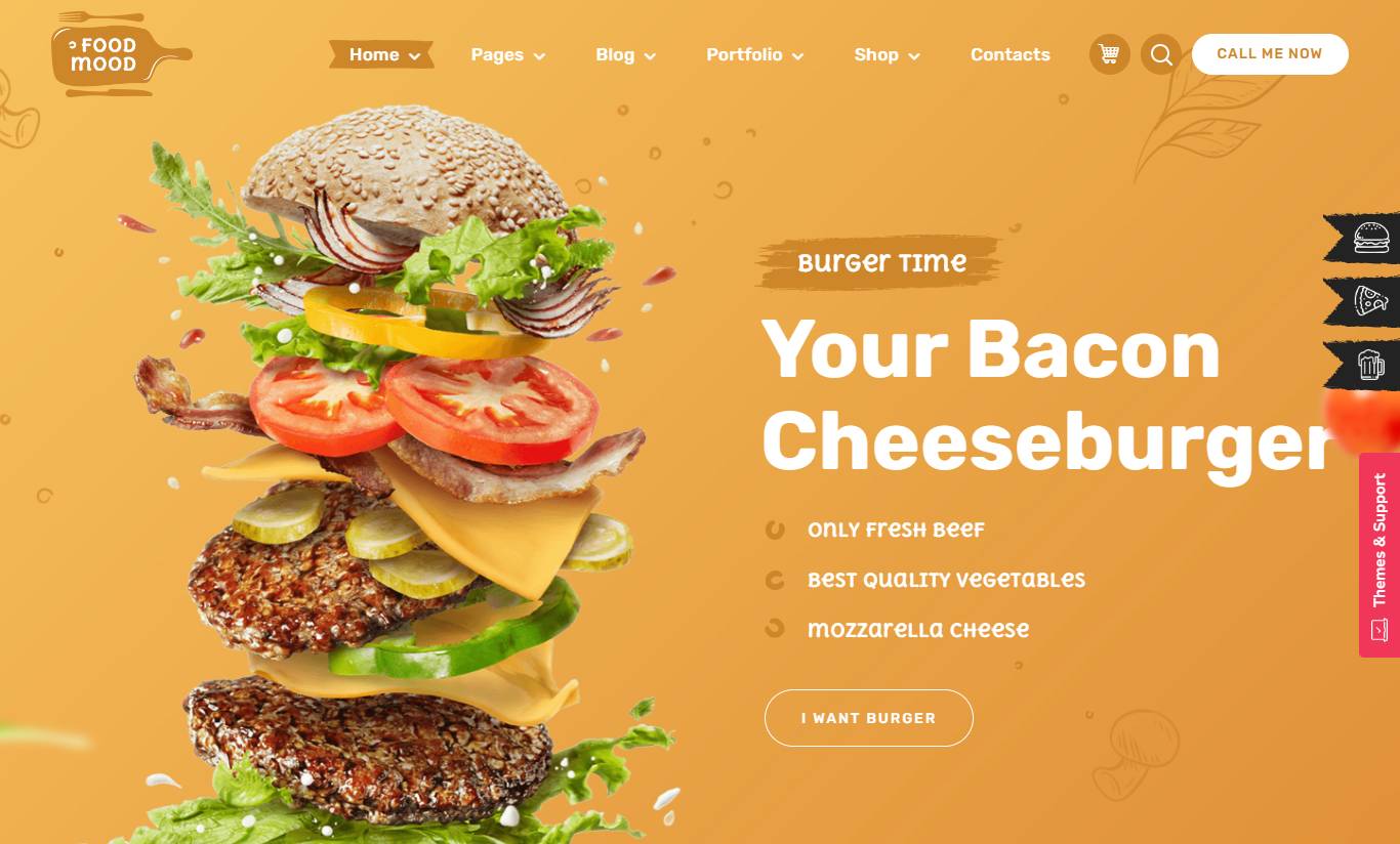 Foodmood - Cafe & Delivery WordPress Theme