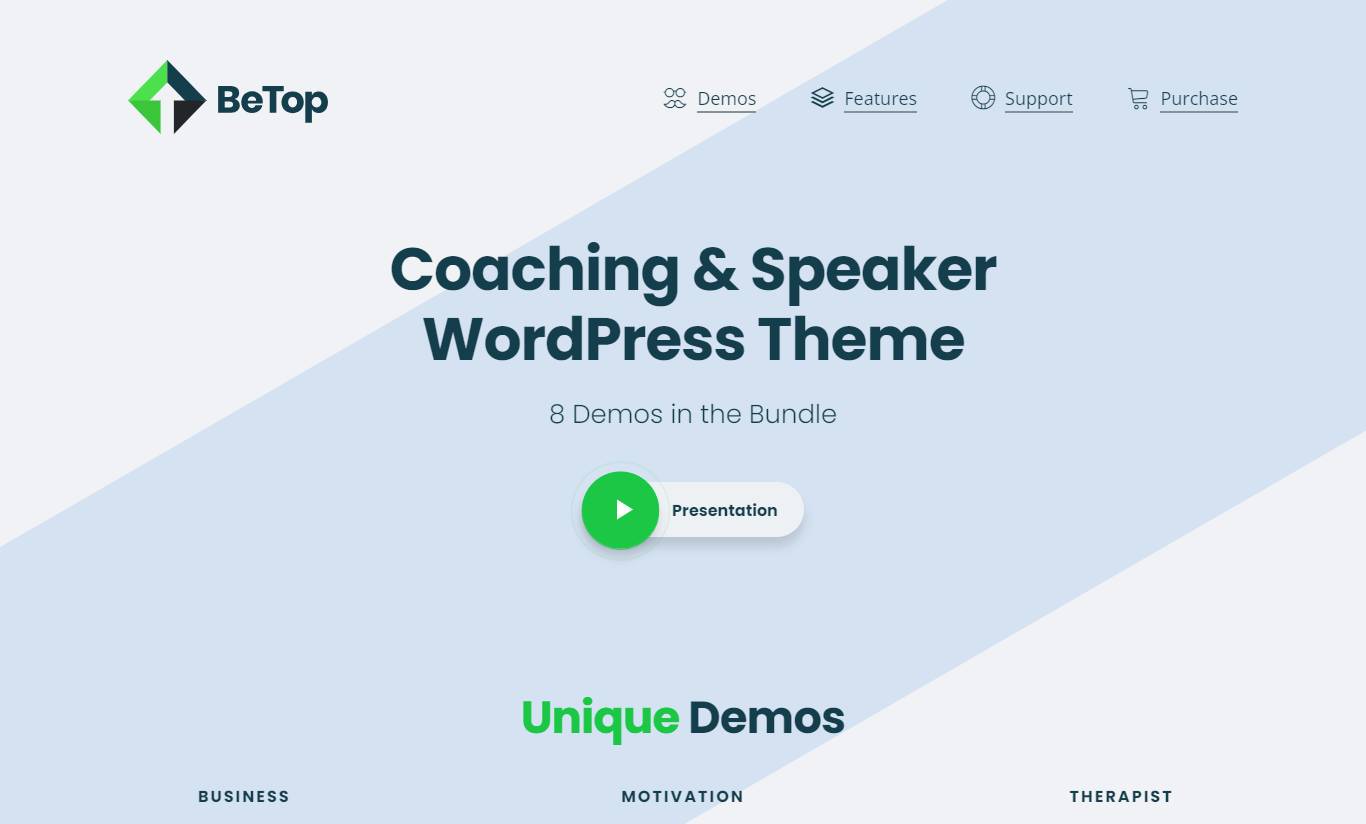 BeTop – Coaching & Speaker WordPress Theme