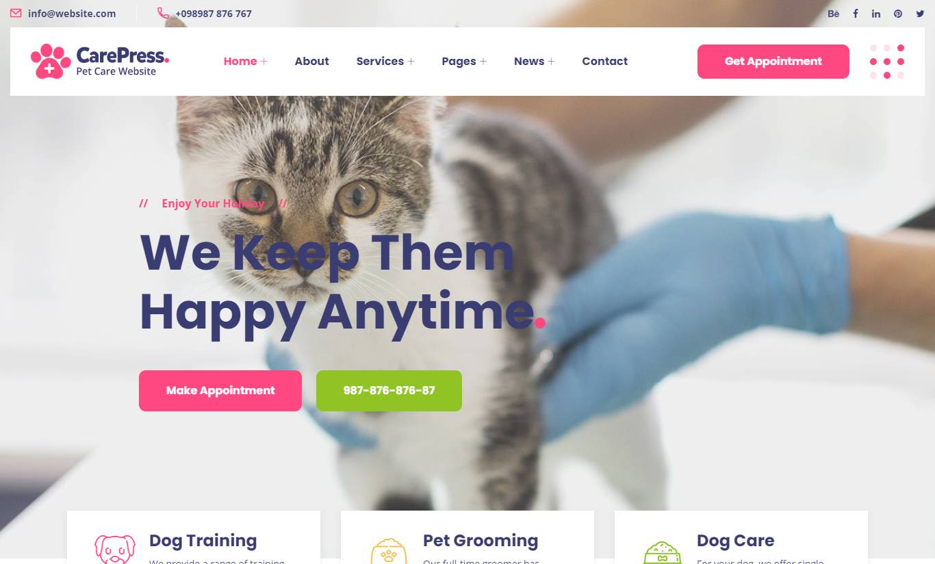 CarePress - Pet Care WordPress Theme