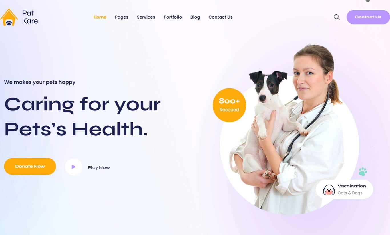 Patker - Pet Care and Veterinary WordPress Theme