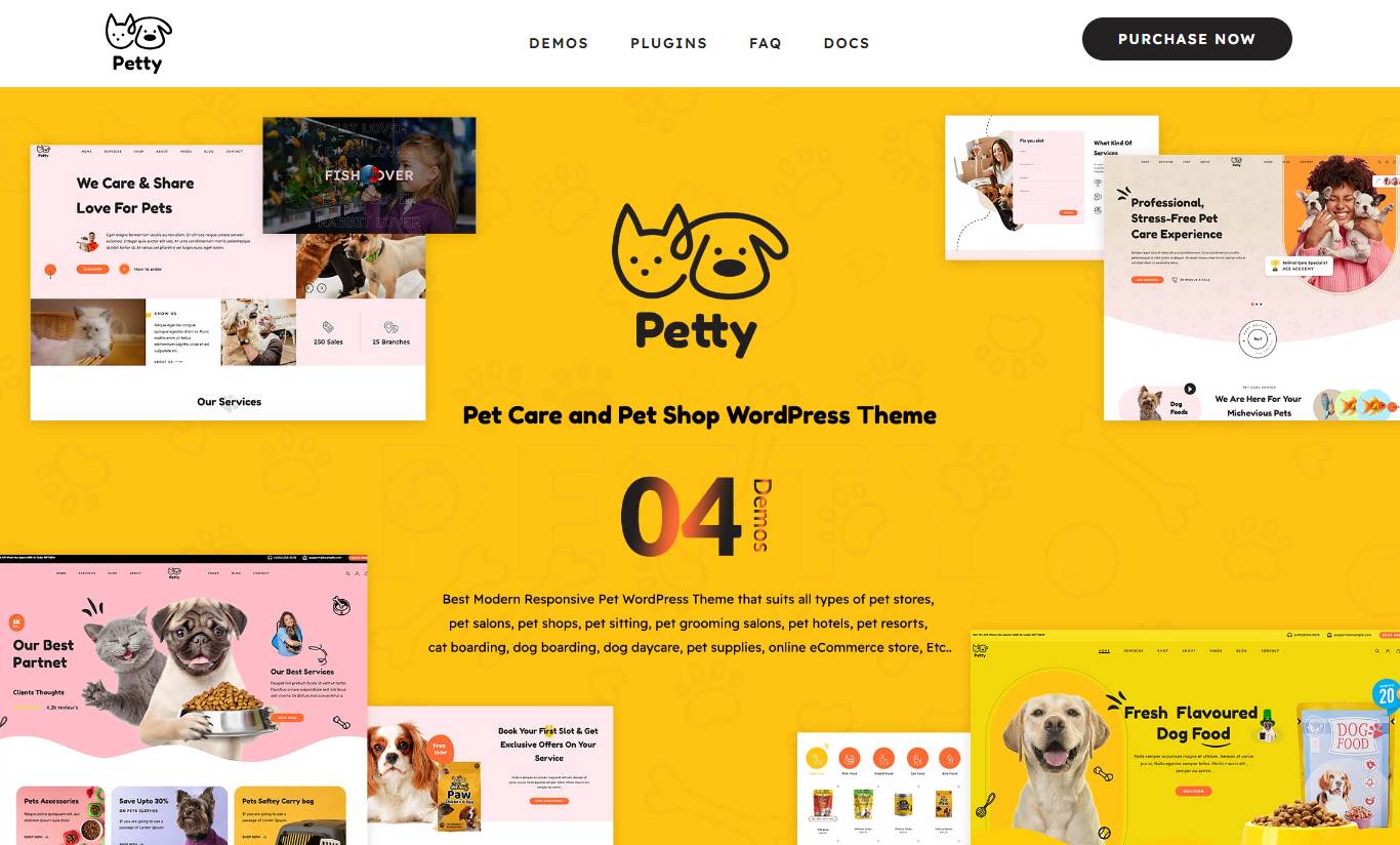 Petty - Pet Care & Pet Shop Theme