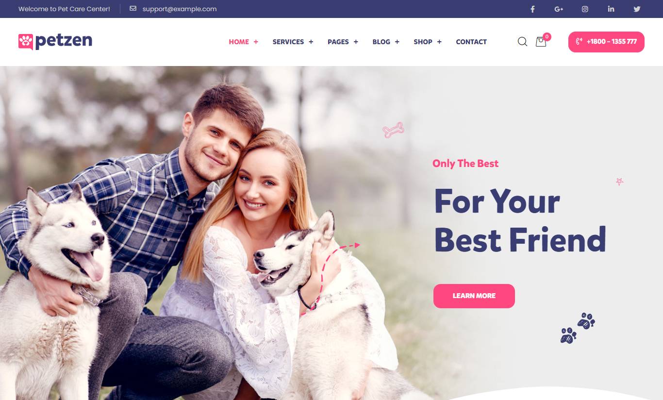 Petzen - Pet Care Shop WordPress Theme